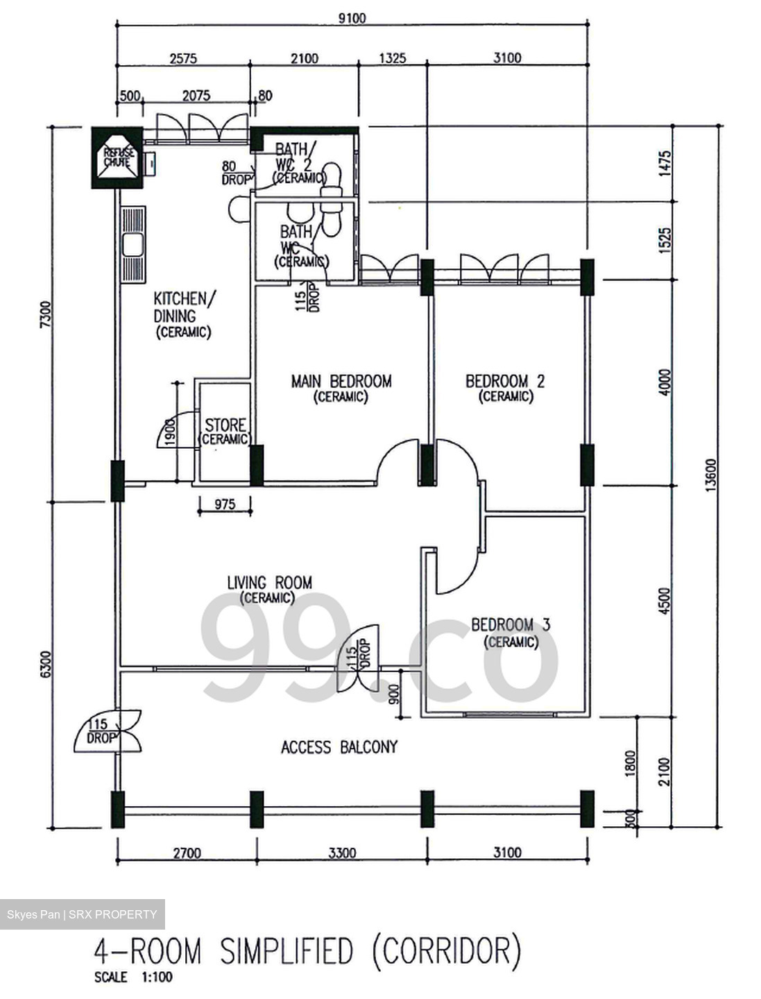 Blk 613 Hougang Avenue 8 (Hougang), HDB 4 Rooms #581403001